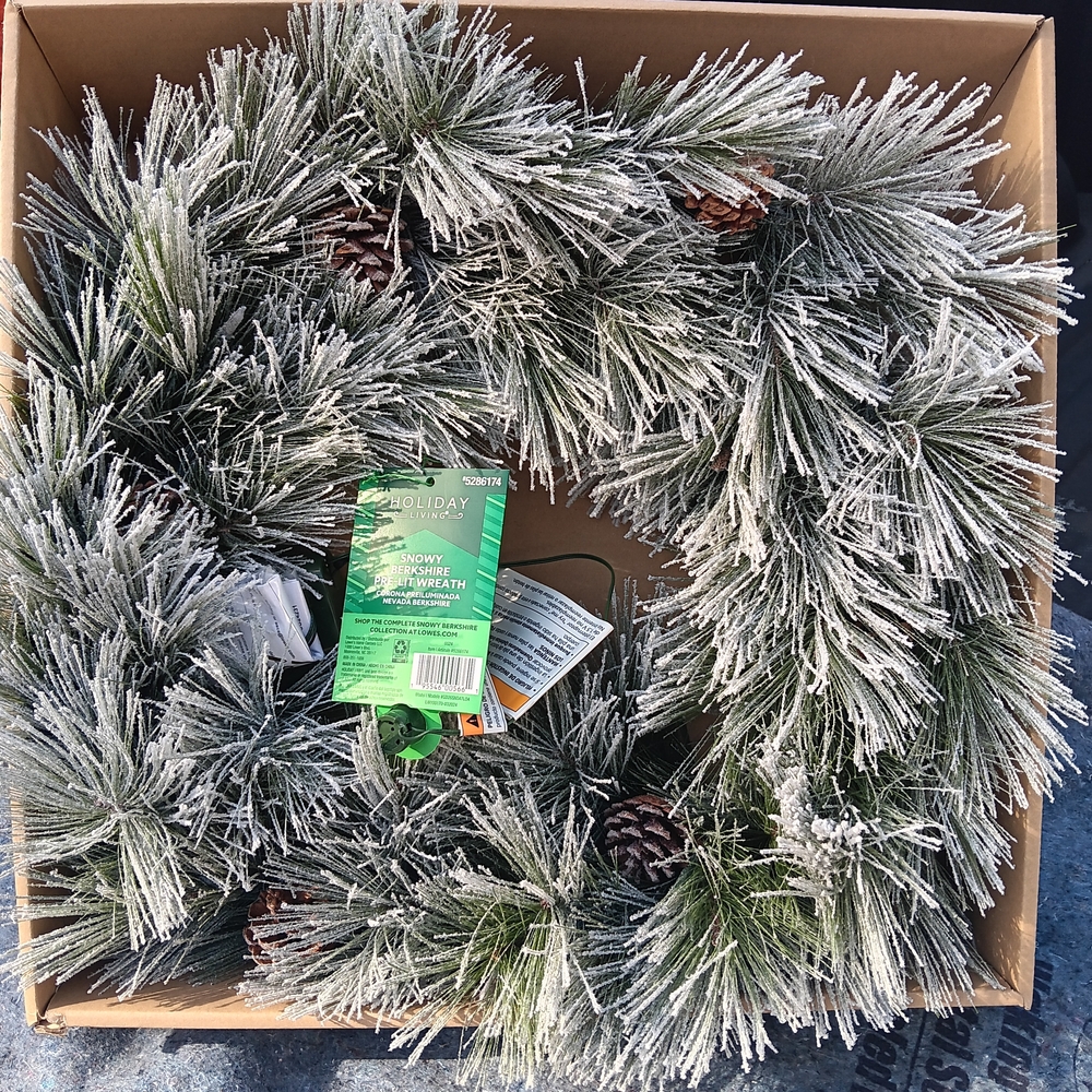 Frosted Pine Holiday Wreath